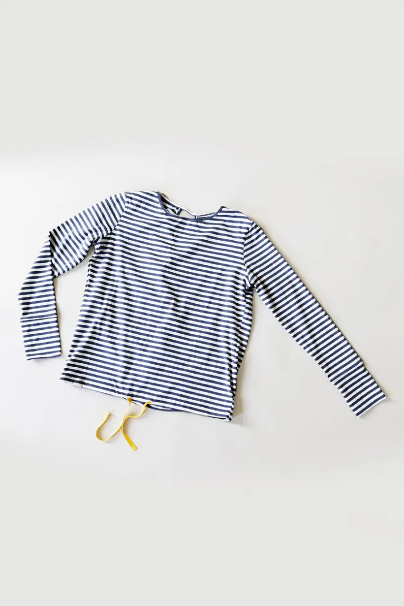 Eagle-top-navy-stripes-cotton-women-yoga-2 navy